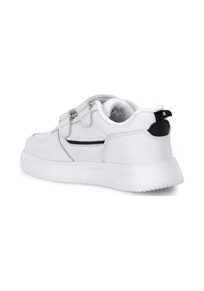 Slazenger Kalıpso F Unisex Çocuk Cırt Cırtlı Beyaz / Siyah Günlük Spor Ayakkabısı Beyaz - Siyah