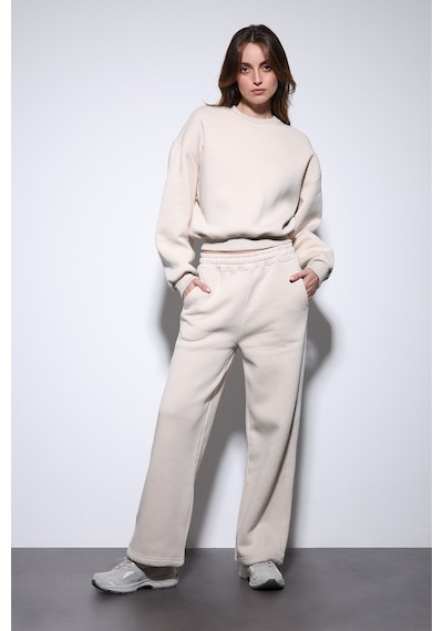Antioch Basic Kadın Sweatshirt Taş