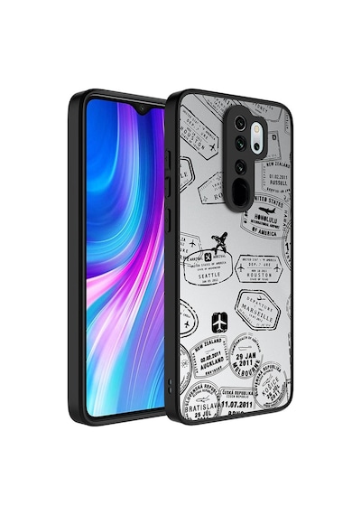 Xiaomi Redmi Note 8 Pro Kılıf Aynalı Desenli Kamera Korumalı Parlak Zore Mirror Kılıf