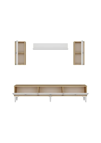 Tvr1897dbs - Alfa Tvr180 Tv Ünitesi Takım , Tv Sehpası Safirmeşe - Beyaz - Sılver 180cm Tvr1897dbs - Alfa Tvr180 Tv Ünitesi Takım , Tv Sehpası Safirmeşe - Beyaz - Sılver 180cm