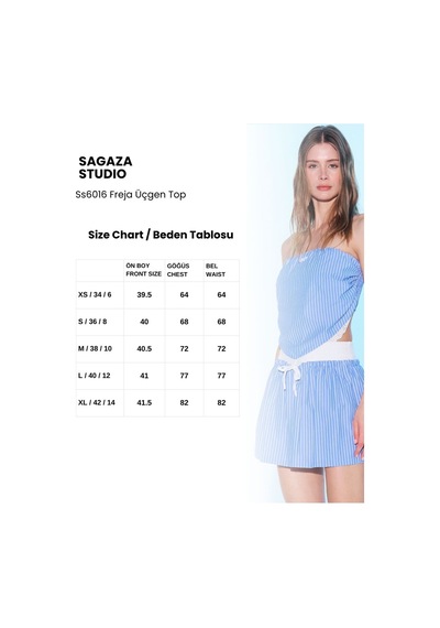 Sagaza Studio Ss6016 Üçgen Büstiyer İndigo