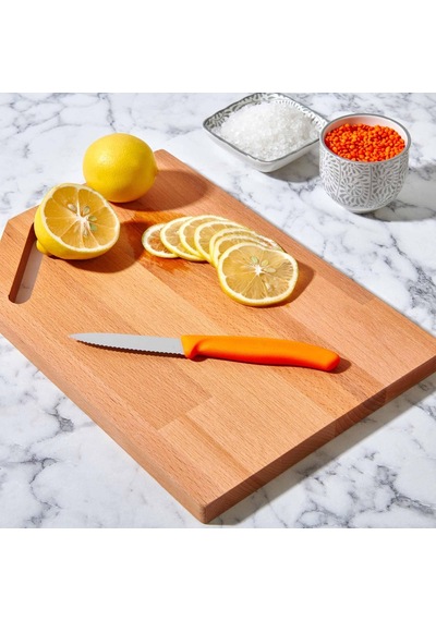 Victorinox 6.7636.L119 8 CM Tırtıklı Soyma Bıçağı Turuncu