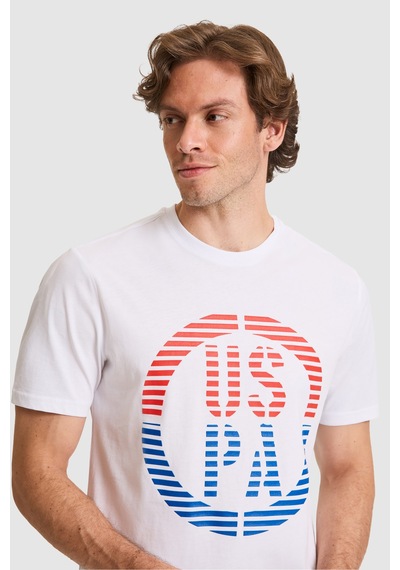 U.s. Polo Assn. Erkek Beyaz Tişört 50326955-vr013