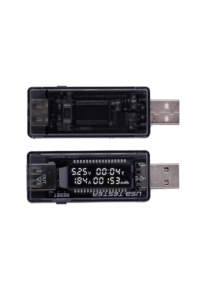 USB Voltmetre - Ampermetre OLED Ekran Şarj Kapasite Test Cihazı