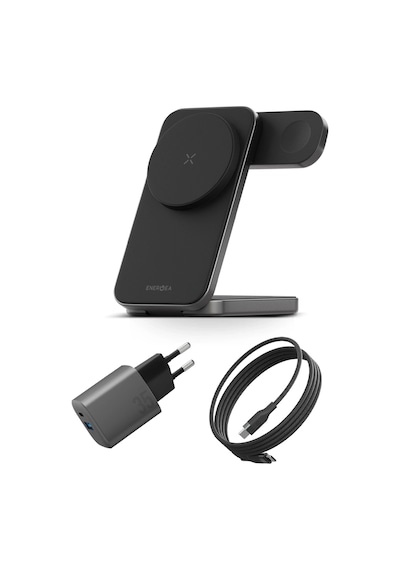 Essential Kit Gan 35w Adaptör 3in1 Kablosuz Şarj Standı Ve 100w Type-c To Type-c Kablolu Set