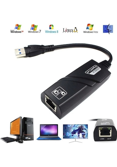 Yenilzd Usb3.0 Gigabit Ethernet Adapter 1000mbps Rj45 Network