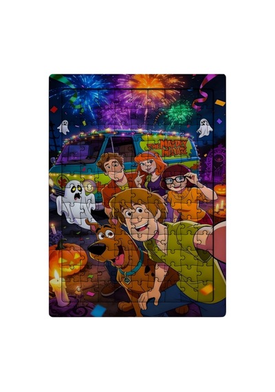 Ghostbastır Design Scooby-doo 99 Parça Ayaklı Puzzle Dekoratif Çocuk Yapbozu 032