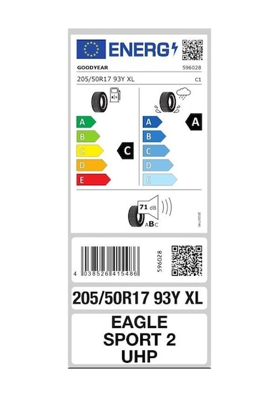 Goodyear 205/50 R17 93Y Eaglesport 2 UHP XL FP Yaz Lastiği 2025