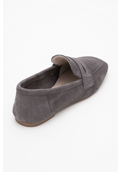 Luvishoes Luvi Shoes Morne Füme Süet Hakiki Deri Kadın Loafer Ayakkabı Füme