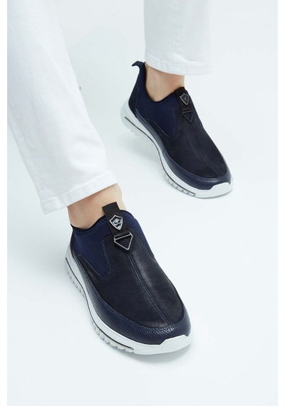 Tamer Tanca Erkek Hakiki Deri Lacivert Sneakers & Spor Ayakkabı 381 17469 Erk Ayk Y23 Lacıvert Lacivert