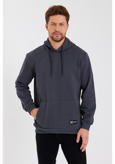 Mmetalic Kanguru Cepli Kapüşonlu İçi Pamuklu Erkek Sweatshirt 001