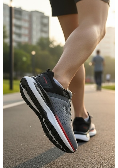 Enoch Erkek Koşu Ve Yürüyüş Ayakkabısı Tam Fileli Sneaker Hafif Performans Spor Modeli Füme