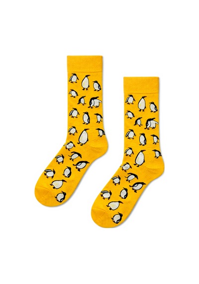 Carnaval Socks Penguen Desenli Renkli Çorap Çok Renkli