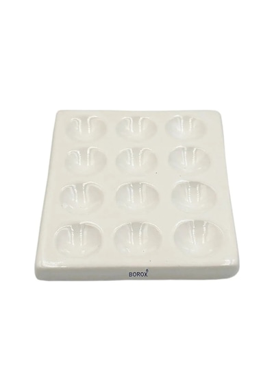 Borox Porselen Plaka 12 Kuyucuklu Spot Plates 112 MM