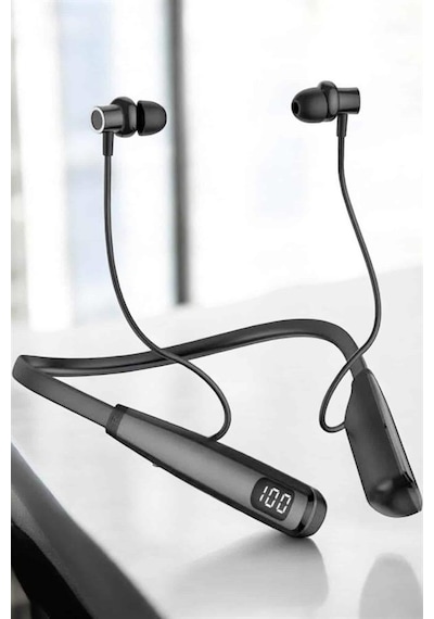 Boyun Bantlı Bluetooth Kulaklık Yüksek Ses Kaliteli 100 Saat Kulaklık - Lisinya