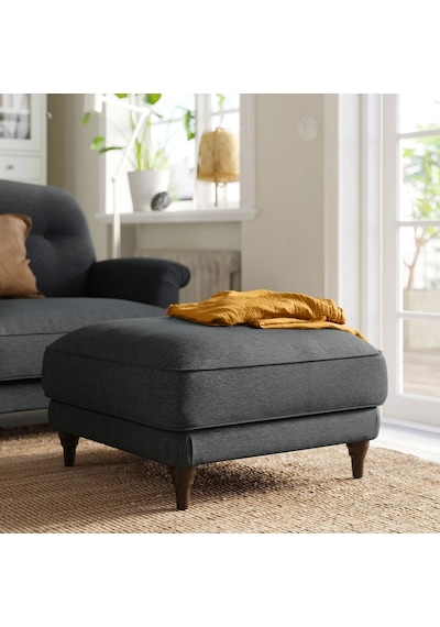 Ikea Antrasit Konforlu Kanepe - Puf