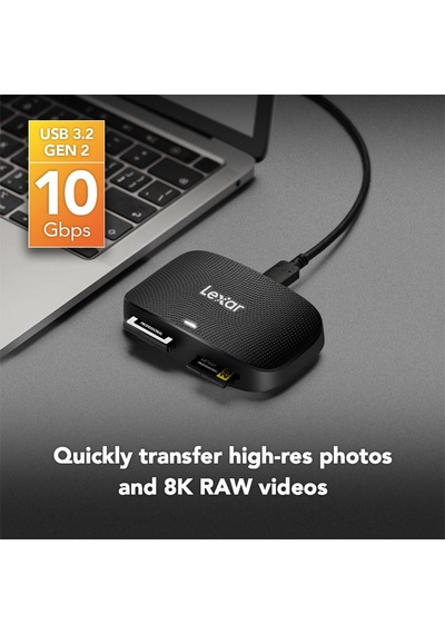 Lexar Profesyonel Cfexpress Tip B/sd Usb 3.2 Gen 2 Okuyucu, 10 Gb