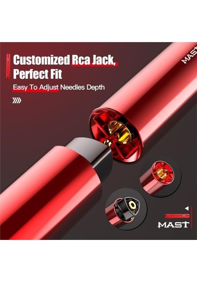 Mast Tour Y22 3.0 Mm Stroke Kablosuz Dövme Ve Kalıcı Makyaj Makinesi Siyah