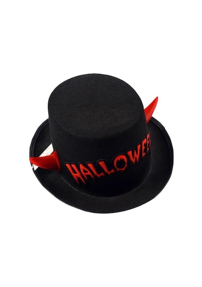 Beysüs Halloween Cadılar Bayramı Şapka Siyah Halloween Yazılı Tüm Yaşlar