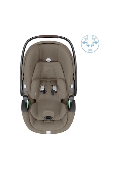 Maxi-Cosi Pebble Slidetech Tam Yatabilen 0-13 kg Ana Kucağı ve Oto Koltuğu Twillic Truffle