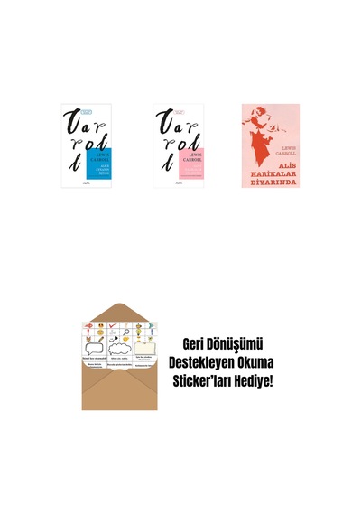 Alice Aynanın İçinde + Alice Harikalar Diyarında + Alis Harikalar Diyarında + Okuma Sticker'ları