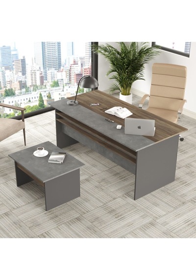 Navaris Ab Ofis Masası Sehpa Ofis Büro Masa Takımı Kahve-beton-antrasit Nav6-cga Kahverengi Navaris Ab Ofis Masası Sehpa Ofis Büro Masa Takımı Kahve-beton-antrasit Nav6-cga Kahverengi