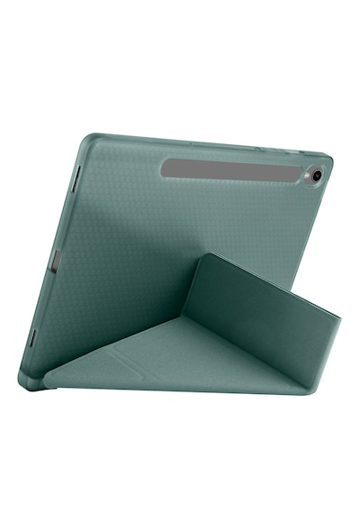 Samsung Galaxy Uyumlu Tab S10 Lite Kılıf Tri Folding Kalem Bölmeli Katlanabilir Standlı Pu Deri Yumuşak Kapak Kapaklı Kılıf