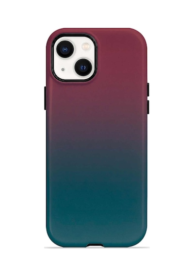 Velvoria Valestra Teal Plum Gradient Apple iPhone Uyumlu 15 Darbe Korumalı Kılıf Valestra Select - Teal Plum Gradient