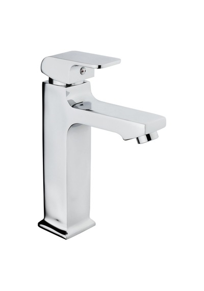 İsaoğlu Yapı Lavabo Bataryası Kare Lavabo Musluğu Frezya Lavabo Armatür Silver Gümüş Renk Gümüş