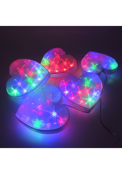 Sunlight Rgb Kalp Sarkıt 5'Li Set Ledli Aydınlatma 2M Animasyonlu