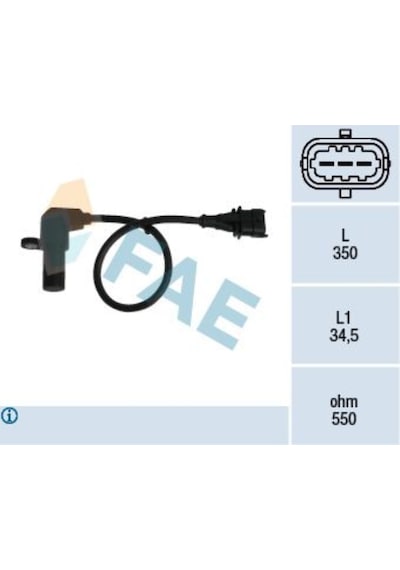 FAE 79069 KRANK DEVİR SENSÖRÜ X16XEL VECTRA B ASTRA G