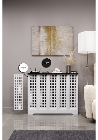 Dekoratif Petek Dolabı Kalorifer Peteği Kapatma Ünitesi Modern Tasarım İç Ölçü 96 Cm Dış Ölçü 100 Cm Petek 96 Beyaz Üstü Siyah D8 Dekoratif Petek Dolabı Kalorifer Peteği Kapatma Ünitesi Modern Tasarım İç Ölçü 96 Cm Dış Ölçü 100 Cm Petek 96 Beyaz Üstü Siyah D8