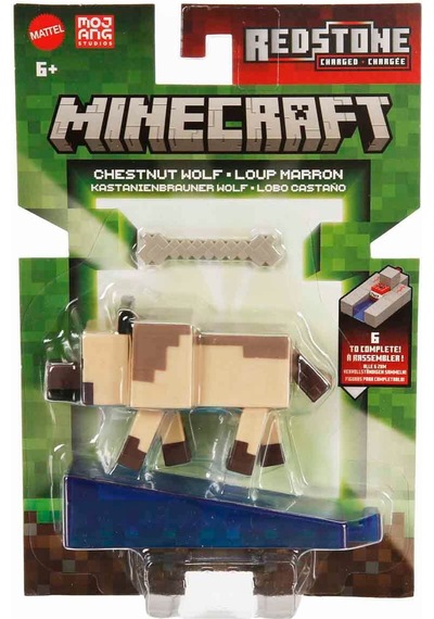 Minecraft Aksesuarlı Figürler Chestnut Wolf Jjr90
