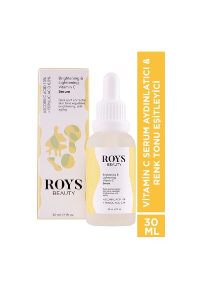 Roys Beauty Aydınlatıcı ve Renk Tonu Eşitleyici Vitamin C Serum 30 ML