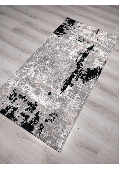 Yamalı Home Gloria 3507 Gri Siyah Modern Halı 80X150 Cm