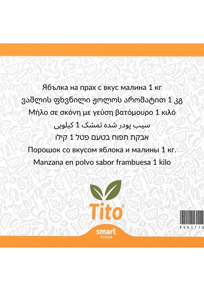 Toz Elma Frambuaz Aroması 1 Kg