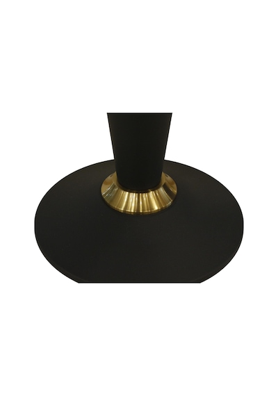 T.concept Metal Yuvarlak Yan Sehpa Siyah Gold Ayak