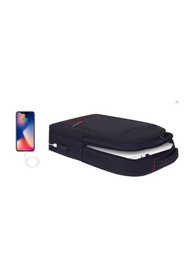 Mack Mcc-007 17.3" Office Usb Girişli Notebook Sırt Çantası Siyah Dahili Usb Şarj Portu