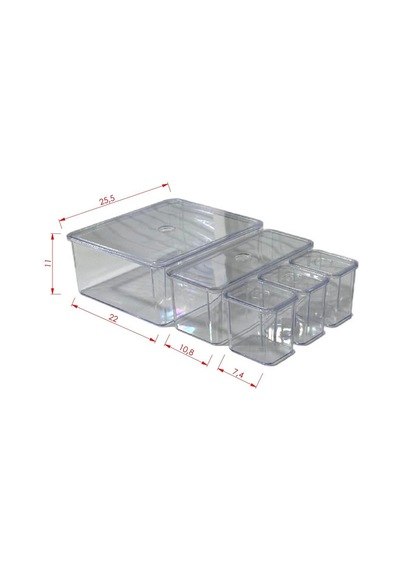 King Organizer Plastik 25 X 25 Turuncu Diğer