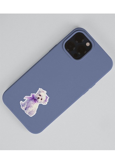 Violet Lady-vintage Sticker Set Mat Kağıt - 2li Etiket Seti- Mor Lady- Ajanda Defter Süsleme-journal Süsleme Mor