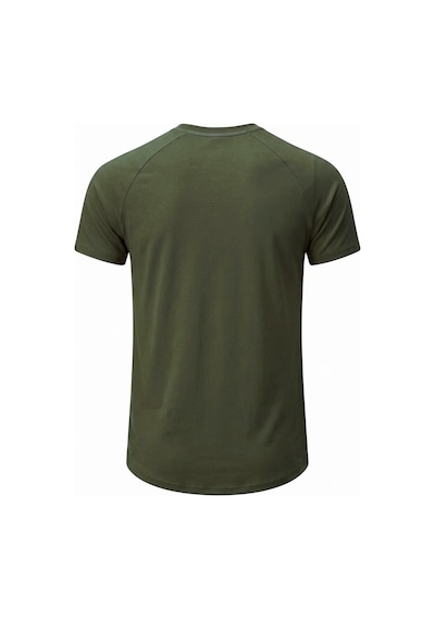 Genius Store 2'li Paket Erkek Spor Tişört Pamuklu Esnek Günlük Kullanıma Uygun Premium Rahat Kalıpt-shirt Haki-taş