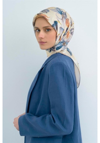 Armine İpek Eşarp 2026 Yaz - 9524-81 Bej Twill