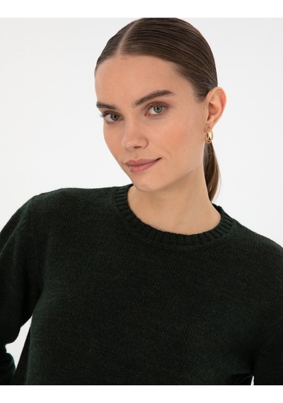 Pierre Cardin Kadın Koyu Yeşil Kazak /triko 50316310-vr079 Koyu Yeşil