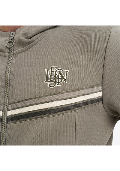 Lescon Haki Çocuk Fermuarlı Kapüşonlu Sweatshirt 26n-3130
