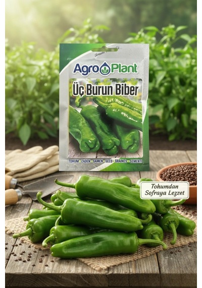 Agro Plant Üç Burun Biber Tohumu 25 Gr