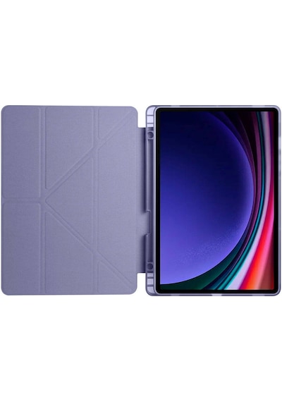 Samsung Galaxy Uyumlu Tab S9 Fe X510 X516 Kılıf Kalem Bölmeli Trifolding Case