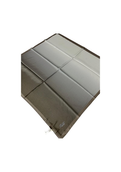 Berussa Hibrit Desenli Kristal Eşarp - 04683 - 90 X 90 / Haki - Gri Haki - Gri