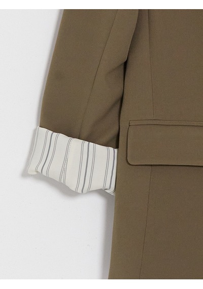 Lcw Vision Haki Krep Kadın Blazer Ceket