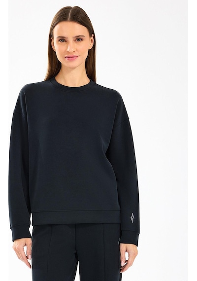 Skechers W Lounge Loose Crew Neck Kadın Sweatshirt - S2510052-11097 Siyah