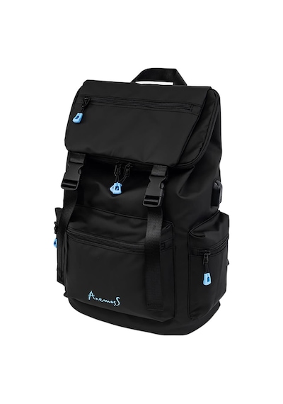 Anemoss Laptop Bölmeli Okul Çantası Siyah